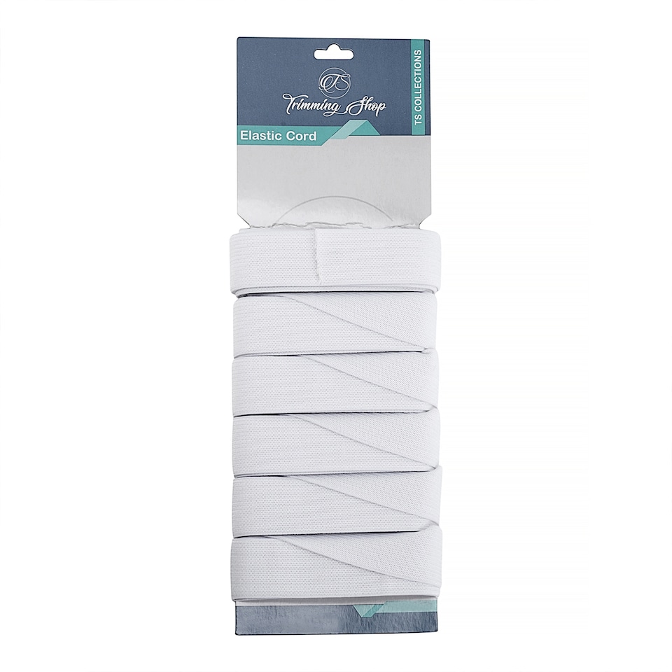 image 1 of 25mm White Elastic Thread Bead Stringing DIY Crafts - 10 Metres