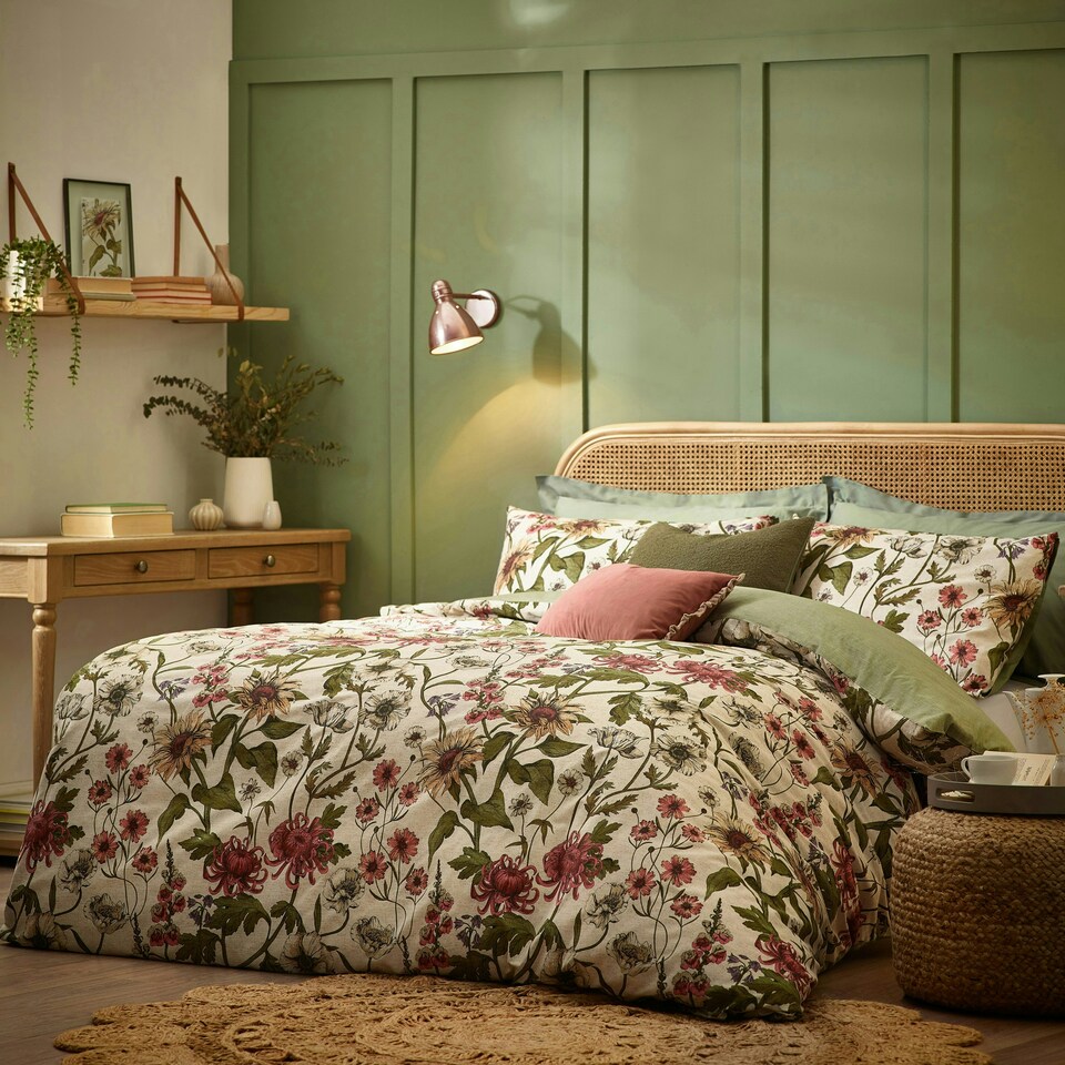 image 1 of Wylder Wallflower Botanical Single Duvet Cover Set