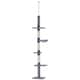 image 1 of PawHut Floor to Ceiling Cat Tree 5-Tier Climbing Tower Scratching Post Grey