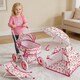 image 6 of Kids Baby Doll Stroller & Accessories Set – Tent, Beach Chair, Umbrella & Bag, Role‑Play Toy for Girls & Boys Ages 3+