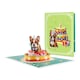 image 1 of Pawty Time 3D Dog On a Cake Pop Up Birthday Card