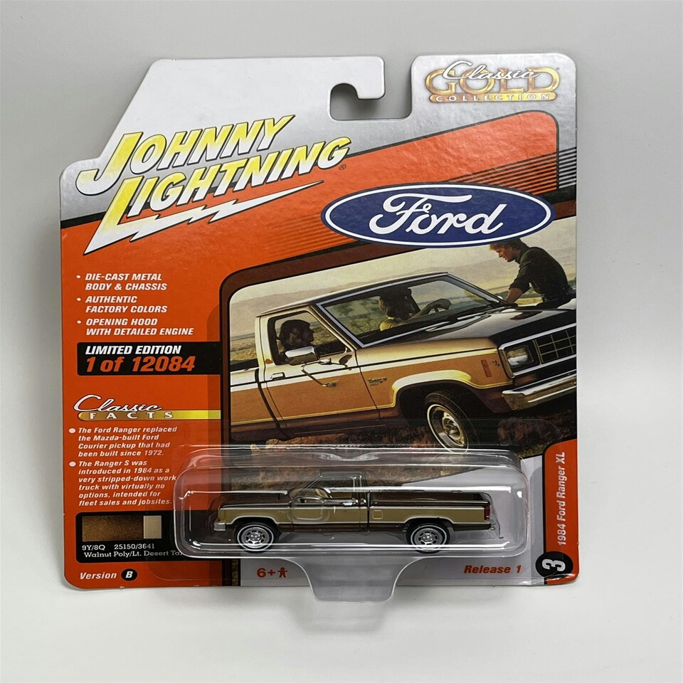 image 1 of 1984 Ford Ranger XL Walnut Poly Light Desert Tan 1:64 Johnny Lightning JLCG028B