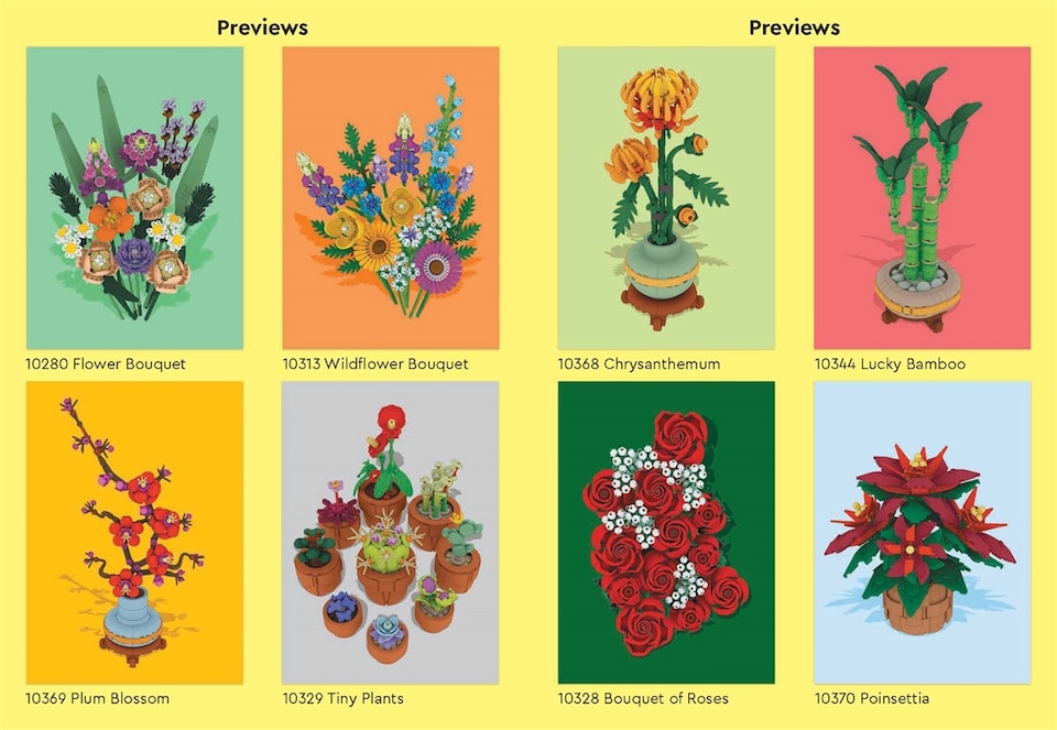 image 1 of LEGO Botanicals Sticker Art Book