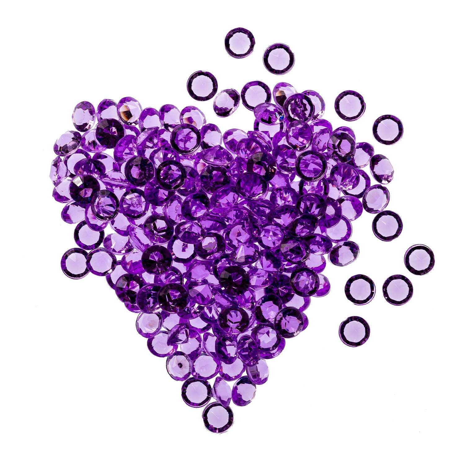Neel Blue Acrylic Rhinestone Table Confetti, Table Scatters - 4000pcs in Lilac