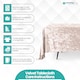 image 3 of Rectangle Crushed Velvet Table Cloth, Washable Table Cover - 70" x 144"
