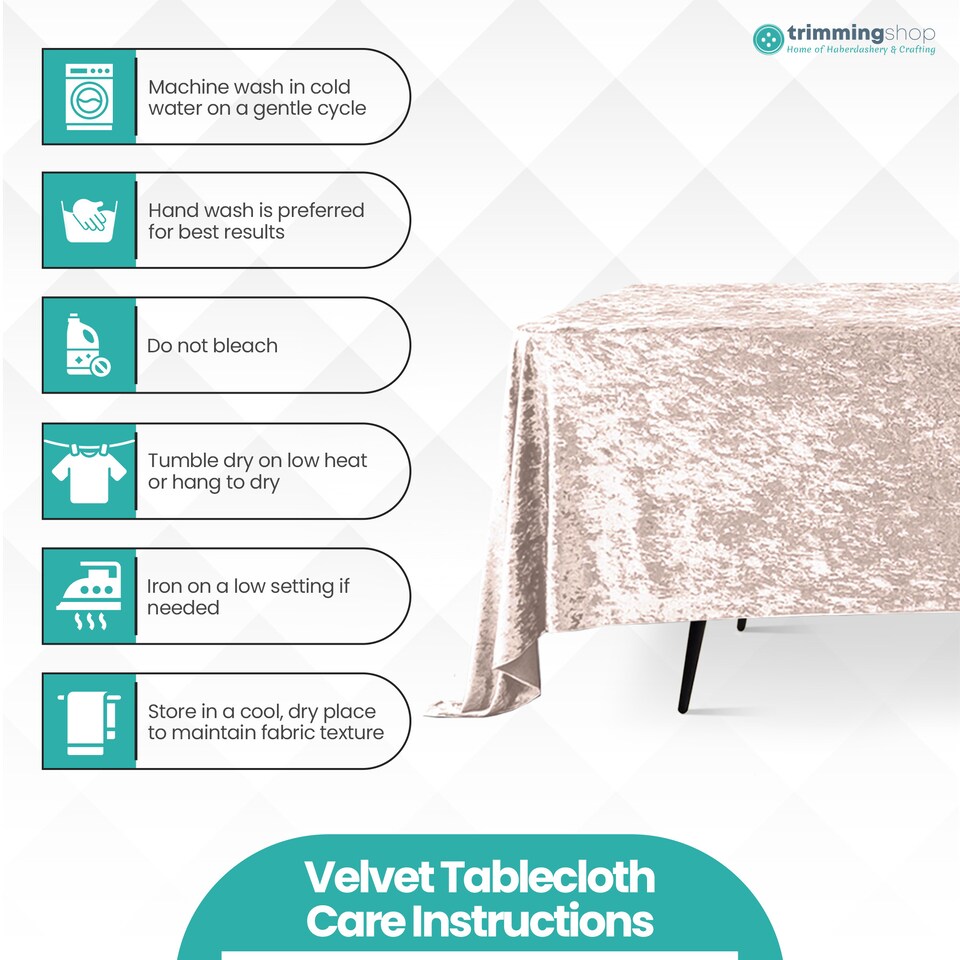 image 1 of Rectangle Crushed Velvet Table Cloth, Washable Table Cover - 70" x 144"