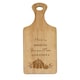 image 1 of Personalised Pumpkin Paddle Chopping Board Brown