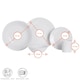 image 3 of Argon Tableware 30 Piece Classic White Dinner Set