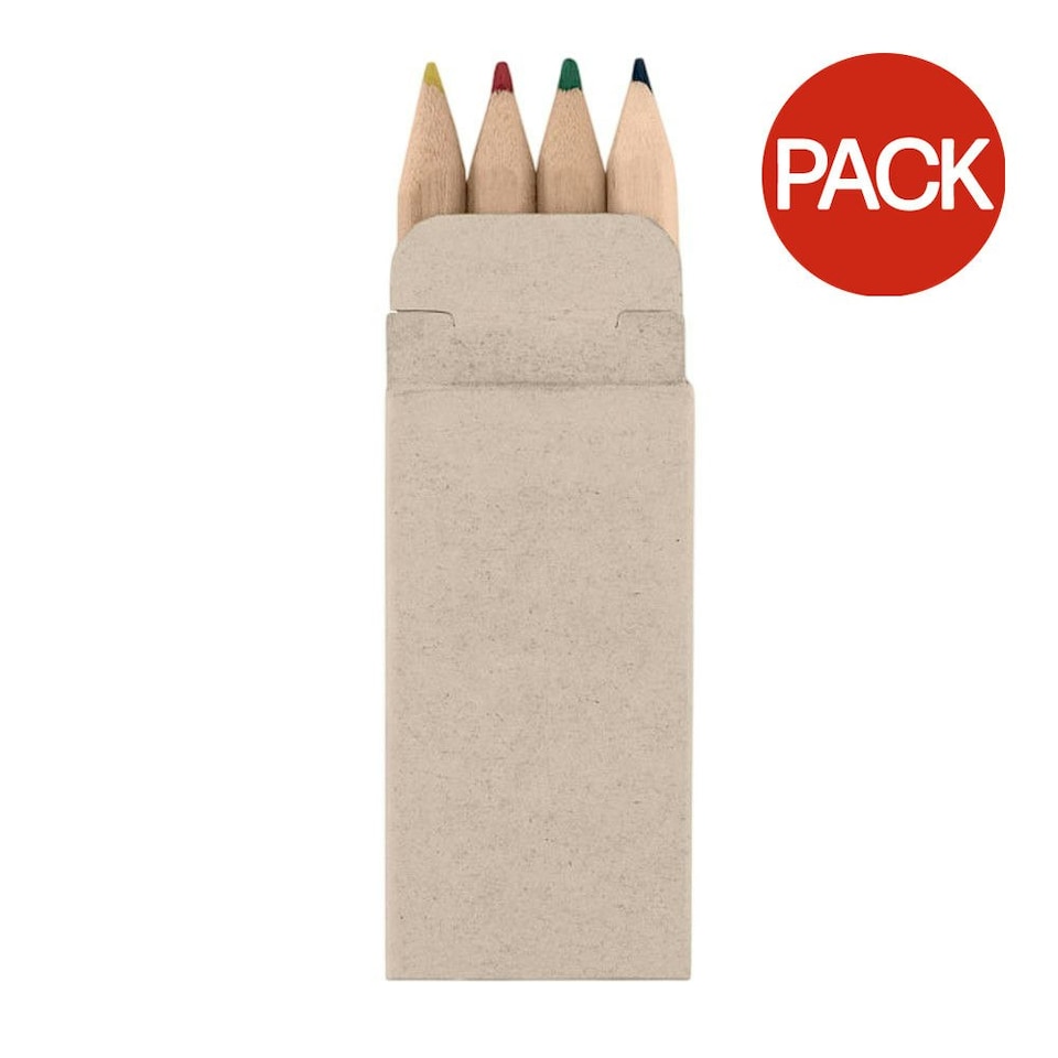 image 1 of MidOcean Petit Abigail Mini Coloured Pencil (Pack of 4) - Multicoloured - One Size | Multi