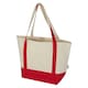 image 1 of Sam Recycled Cotton 15L Tote Bag - Red/Natural - One Size