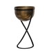 image 1 of Indoor Kensington Round Planter on Stand - Metal - L14 x W14 x H42 cm - Brass | Copper