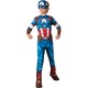 image 2 of Captain America Boys Costume - Blue/Red/White - 5-6 Years 5