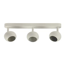 CGC NIEVE Matt White Triple Three Head GU10 Ceiling Surface Spot Light Round Head White