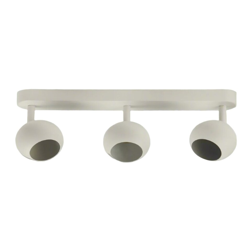 image 1 of CGC NIEVE Matt White Triple Three Head GU10 Ceiling Surface Spot Light Round Head White