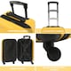 image 4 of Flight Knight 25" 4 Wheel ABS Hard Case Medium Suitcase 100+ Airlines Approved - easyJet, British Airways, Ryanair, Jet2, Emirates & Many More - Check-in | Yellow | Yellow/Black | Medium
