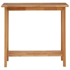 Interiors by Premier Contemporary Rectangular Console Table, Natural Wood Console Table, Modern Wood Hallway Console Table Cream