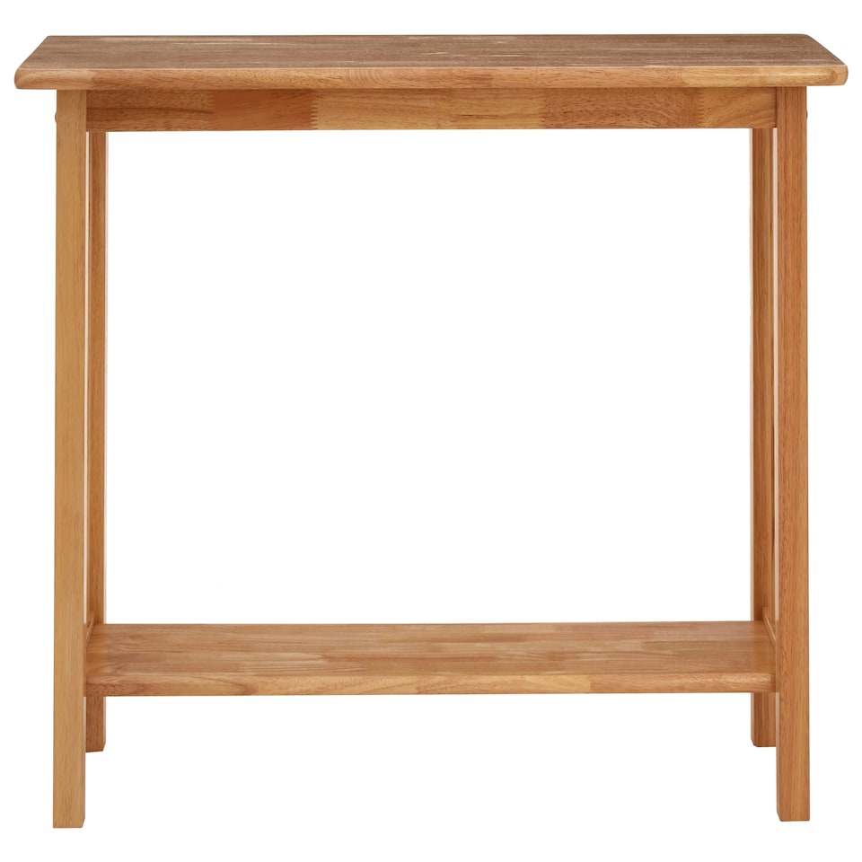 image 1 of Interiors by Premier Contemporary Rectangular Console Table, Natural Wood Console Table, Modern Wood Hallway Console Table Cream