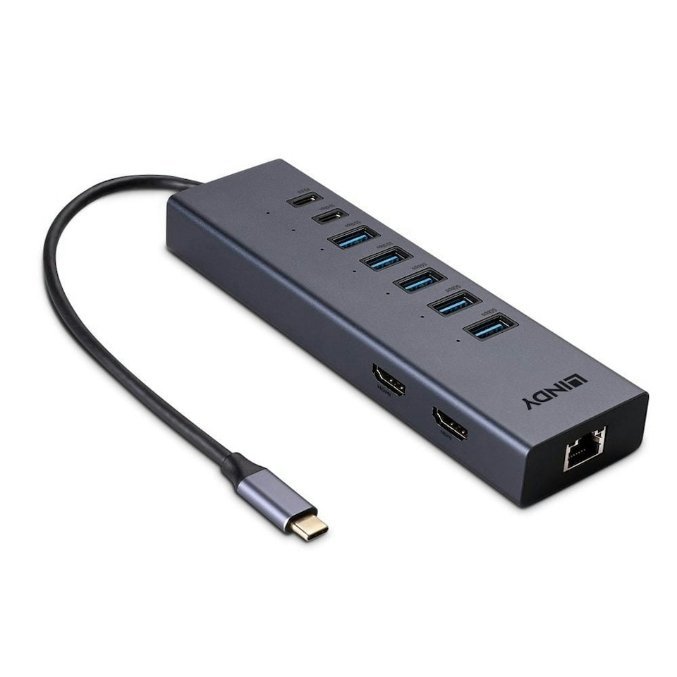image 1 of USB-C Laptop Mini Docking Station 2x 4K HDMI