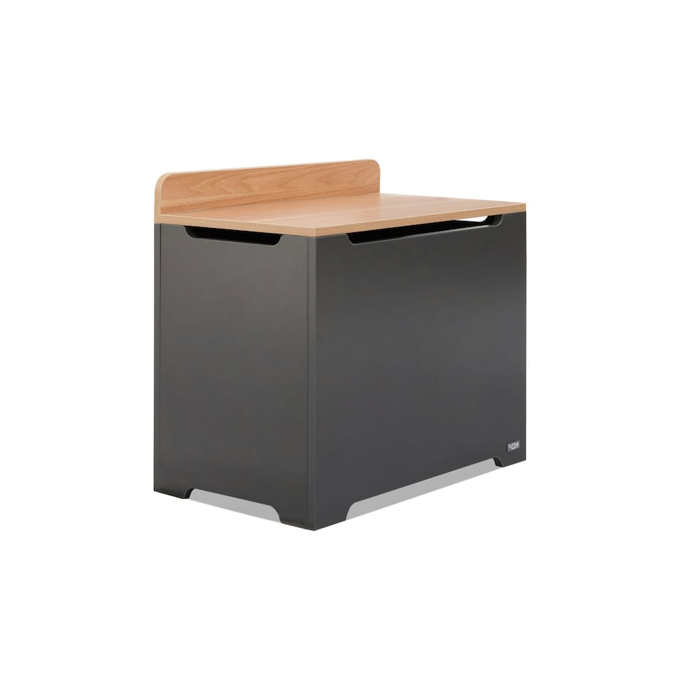 image 1 of Tutti Bambini Toy Box - Slate/Oak