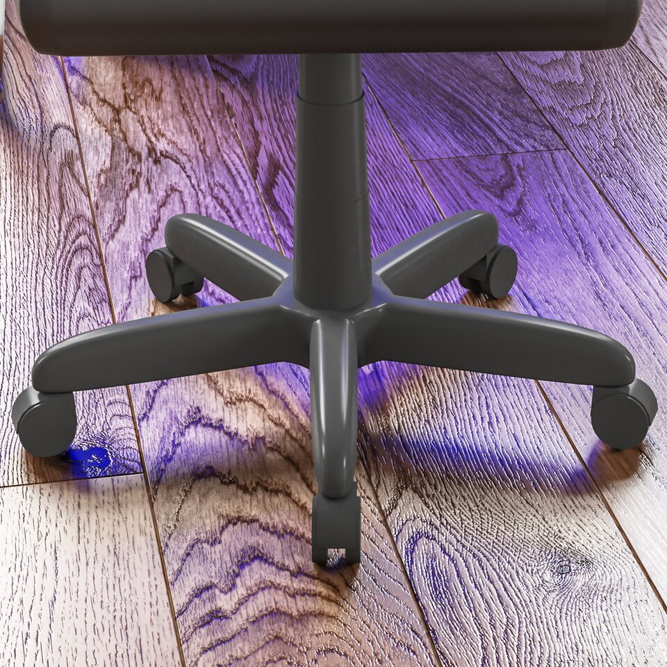 image 1 of Vida Designs Comet Racing Gaming Office Chair Computer Desk Table Chair, Grey & Black