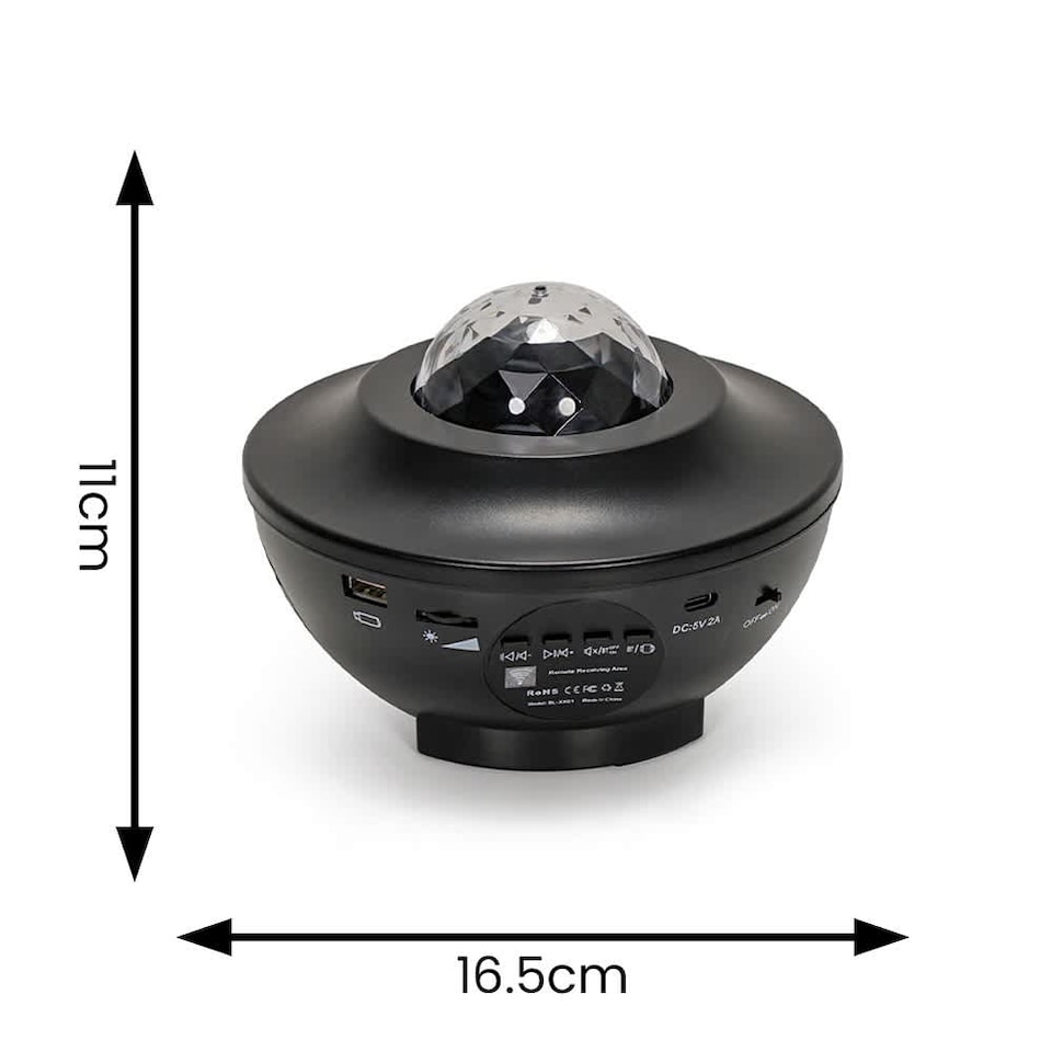 image 1 of ValueLights Childrens Sky Light Projector Black Decoration | Black