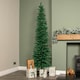image 3 of 7ft (2.1m) Green Artificial Pencil Christmas Tree With Green Metal Stand and 401 Tips