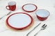 image 3 of 16pc Camden Red Dinner Set