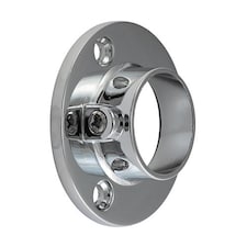 Timco - Locking End Socket - For Round Tube - Polished Chrome (Size 25mm - 2 Pieces) N/A