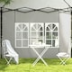 image 7 of Outsunny Gazebo Side Panels for 3x3(m) or 3x6m Gazebo Canopy, 2 Pack, White