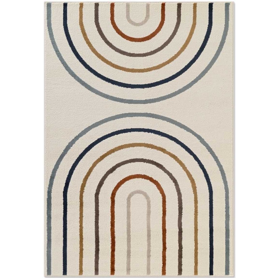 image 1 of The Rugs Adventures Kids Rainbow Polypropylene Short Pile Floor Rug and Runner