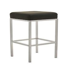 Interiors by Premier Baina Dark Grey Pu And Gold Finish Bar Stool