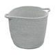 image 2 of JVL Edison Round Cotton Rope Storage Basket with Handles, Grey | Grey