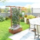 image 9 of Outsunny Wooden Trellis Planter, Raised Garden Bed for Climbing Plants, Natural