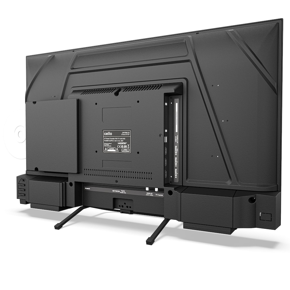 image 1 of Cello 27 inch Smart Samsung Plus 12-Volt Traveller TV with DVD Player | Black | Black | 27" | 1