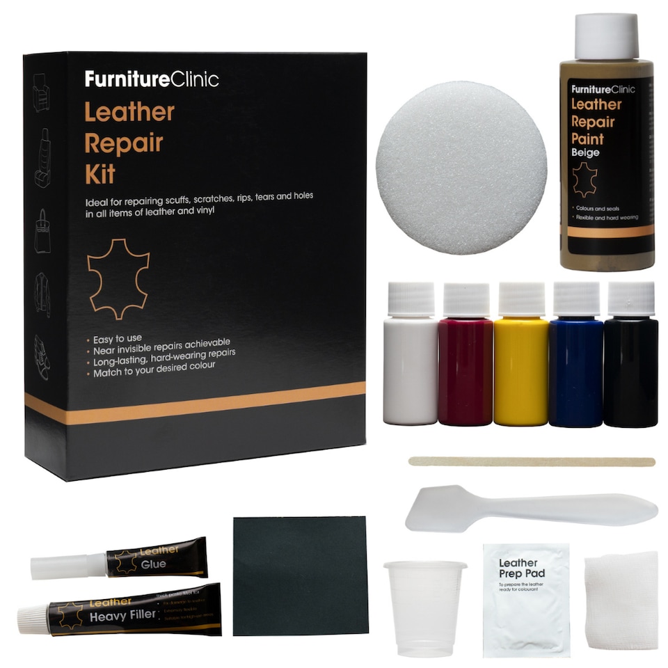 Complete Leather Repair Kit (White)
