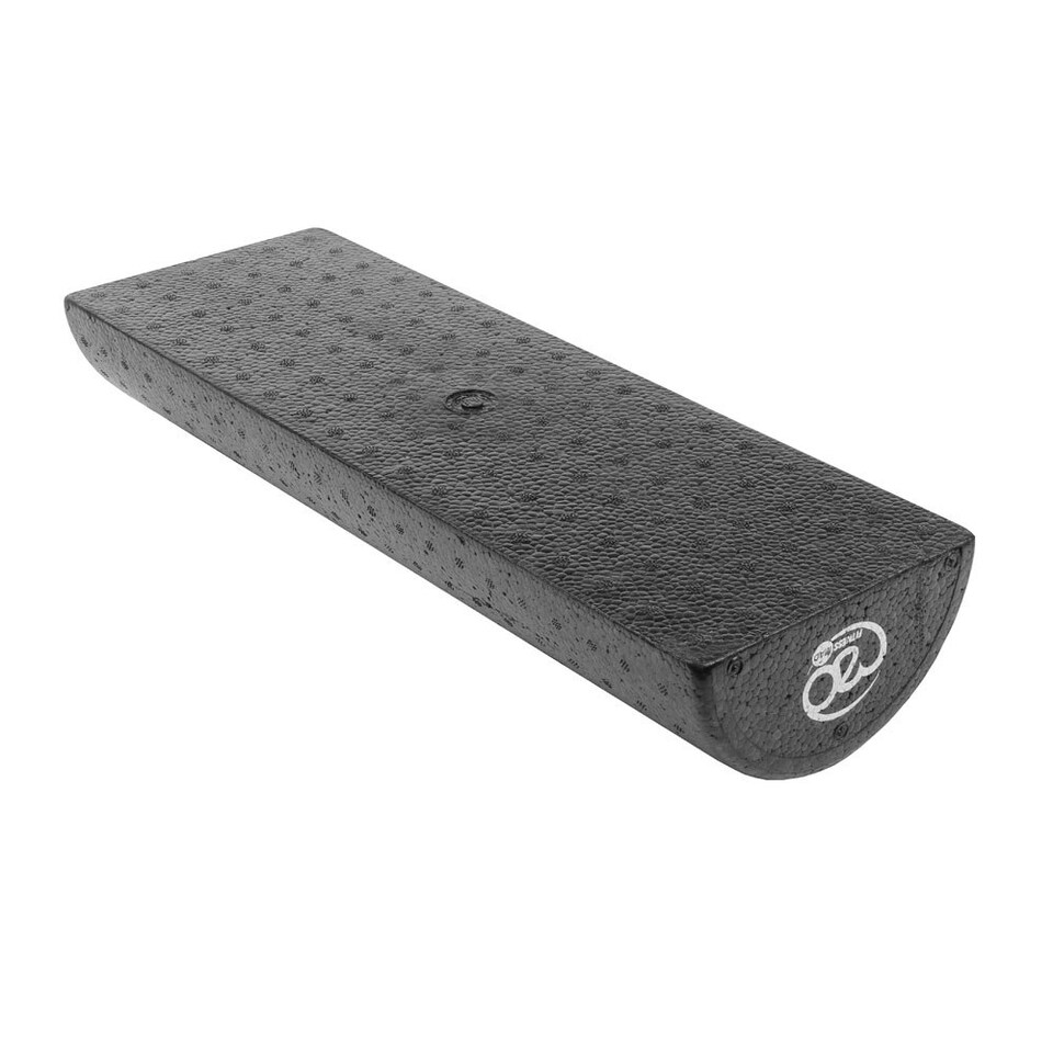 image 1 of Fitness Mad Studio Pro Half Round Foam Roller - Black - 7.5cm x 90cm x 15cm