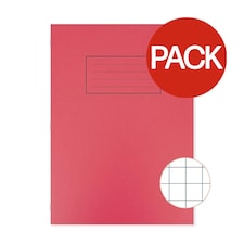 Silvine A4 Notebook (Pack of 10) - Red - One Size