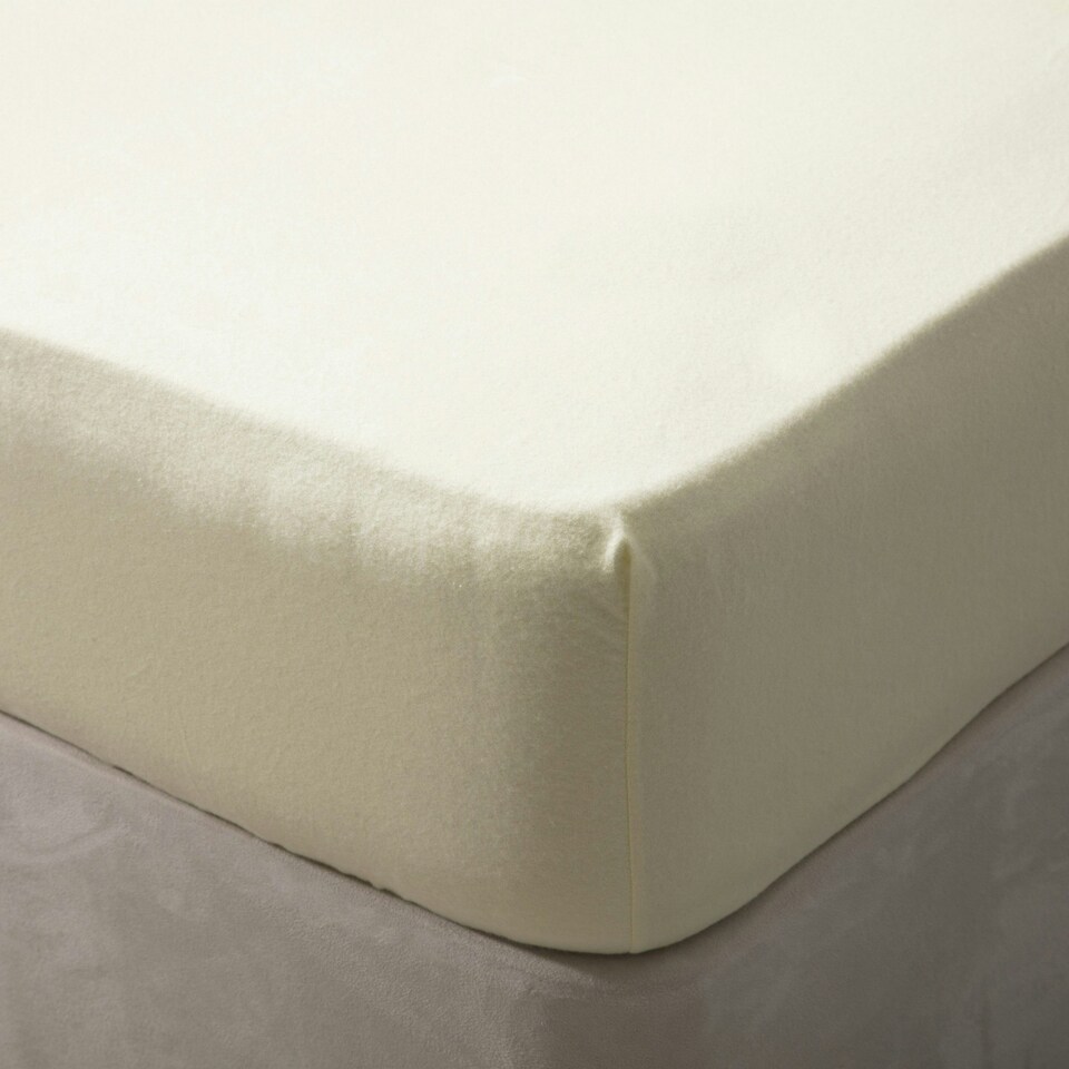 Belledorm Brushed Cotton Extra Deep Fitted Sheet - Lemon - Double