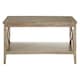 image 1 of Interiors by Premier Winter Melody Coffee Table, Wood Table for Coffee and Outdoor with Bottom Shelf, Pine Wood & MDF Tea Table Cream