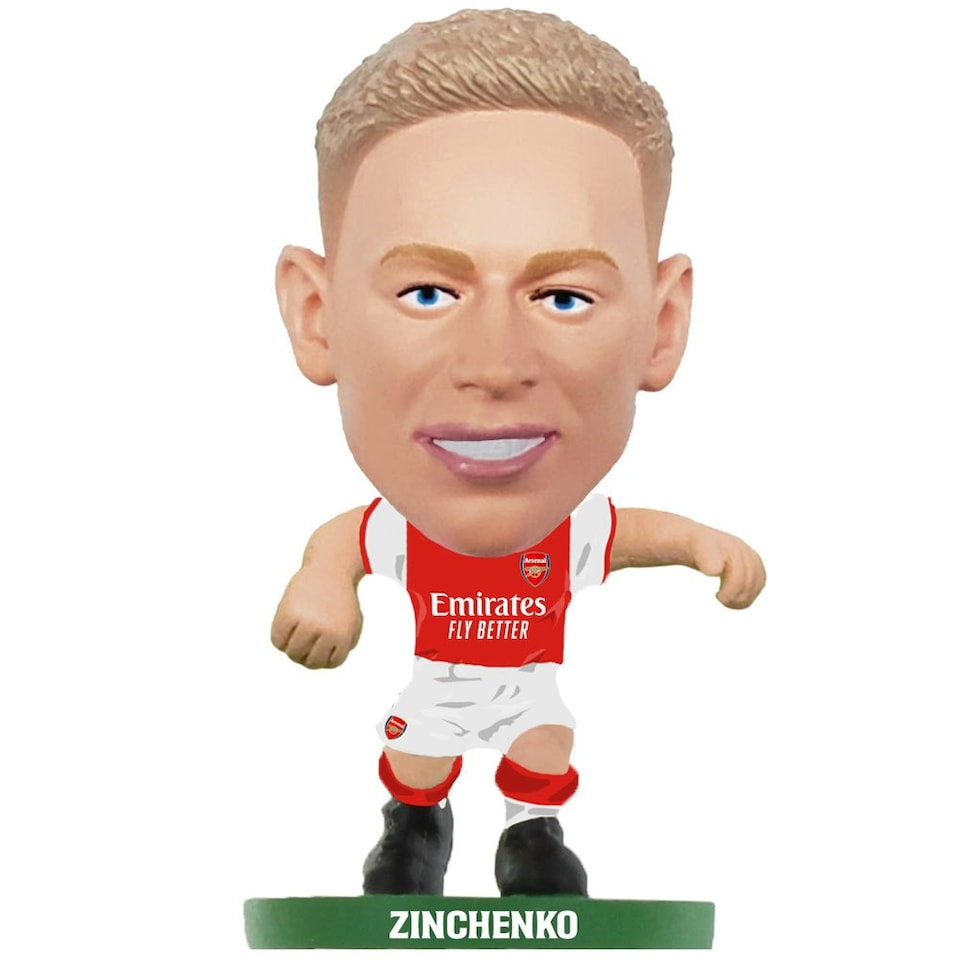 Arsenal FC Oleksandr Zinchenko SoccerStarz Football Figurine - White/Red/Green - One Size