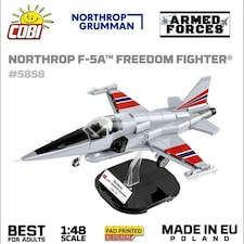 Northrop F-5E Freedom Fighter brick plane model - COBI 5858 - 335 bricks