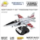 image 1 of Northrop F-5E Freedom Fighter brick plane model - COBI 5858 - 335 bricks