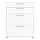 image 2 of Prima Office Storage with 2 Drawers 2 File Drawers In White