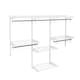 image 9 of COSTWAY Wall Mounted Closet System Organizer Rack Hanging Rod Silver | One Size