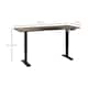 image 3 of Vinsetto Electric Standing Desk, 140 x 70cm Height Adjustable Sit Stand Desk with 4 Memory Smart Panel, Stand Up Desk for Home Office, Black and Teak