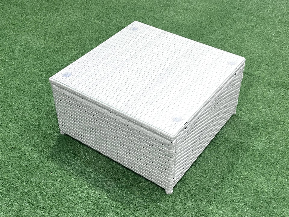image 1 of Fimous Rattan Garden Outdoor Furniture Set 11 Seater Rattan Garden Sofa Set with 2 Big Footstools Light Grey Mixed