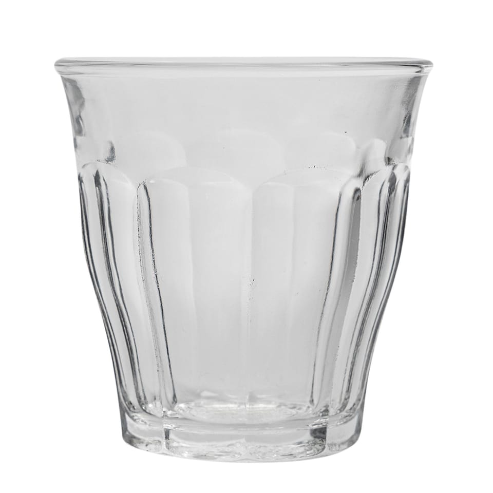image 1 of Duralex Picardie Drinking Glasses - 310ml Tumblers for Water, Juice - Clear - Pack of 6 | Clear | Clear