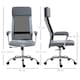 image 3 of Vinsetto Office Chair, Ergonomic Desk Chair, High Back Computer Chair with Adjustable Height, Swivel Rolling Wheels, Mesh Back and Linen-Feel Fabric Seat for Home and Study, Grey