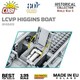 image 10 of LCVP Higgins Boat brick model - COBI 4849 - 715 bricks