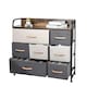 image 1 of 7 Fabric Drawer Bedroom Dresser Storage Organiser Rustic Brown | Brown